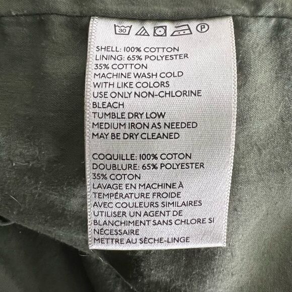 Ecote Military Style Jacket Button Down Green Medium - Picture 11 of 12